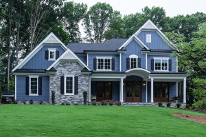 Custom Home, front elevation