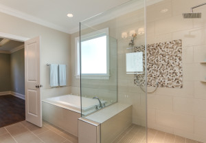 Master Bathroom with jacuzzi tub and large walk in shower