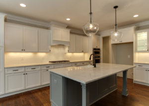 Kitchen with large center island